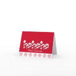 Ho Ho Ho Candy Cane Holiday Christmas Card