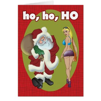 ho, ho, HO Christmas card
