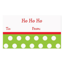 Ho Ho Ho Christmas Gift Labels business cards