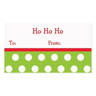 Ho Ho Ho Christmas Gift Labels profilecard
