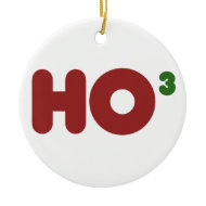 Ho ho ho christmas humor ornament