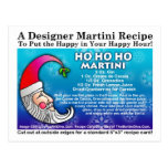 Ho Ho Ho Christmas Martini Recipe Postcard