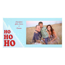 Ho-Ho-Ho Christmas Photocard Photo Card