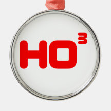 Ho Ho Ho -  Cubed - Funny Christmas Design Ornament