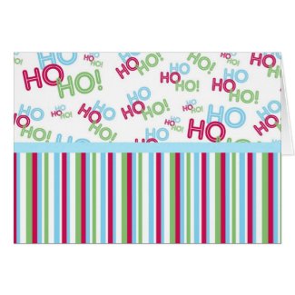 Ho Ho Ho Customizable Holiday Cards card