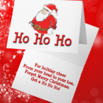 Ho Ho Ho Greeting Card