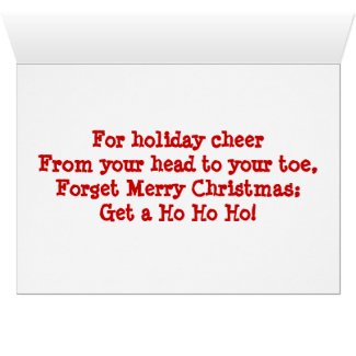 Ho Ho Ho Greeting Card