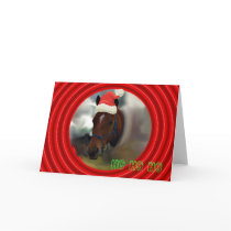 HO HO HO ..... HORSE CHRISTMAS cards