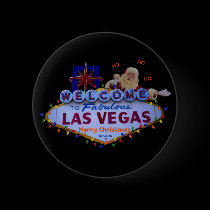 HO HO HO Las Vegas Merry Christmas SANTA Button buttons