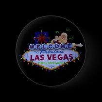 HO HO HO Las Vegas Merry Christmas SANTA Button buttons