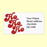Ho Ho Ho Merry Christmas labels