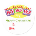 Ho Ho Ho Merry Christmas Gift Stickers sticker