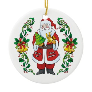 Ho Ho Ho Merry Christmas Ornament