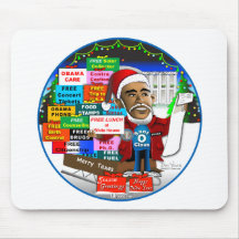 Ho Ho Ho Obama Mousepads