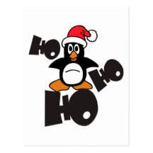 Ho Ho Ho PENGUIN Post Card