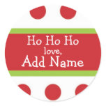 Ho Ho Ho Personalized Christmas Sticker