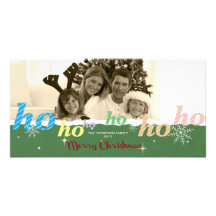HO-HO-HO PERSONALIZED PHOTO CARD