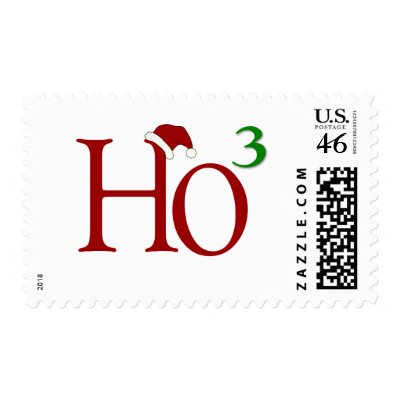 Ho Ho Ho Postage Stamp