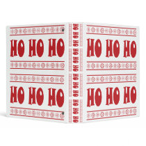 HO HO HO Red binders