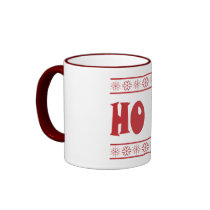 HO HO HO Red mugs