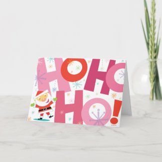 HO-ho-hO! Santa CARD card