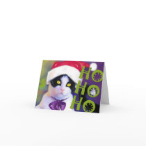 HO HO HO Santa cat cards