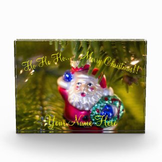 Ho Ho Ho Santa Claus Ornament Acrylic Award