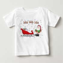 Ho Ho Ho Santas Sleigh Toddlers White T-Shirt 