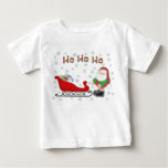 Ho Ho Ho Santas Sleigh Toddlers White T-Shirt 