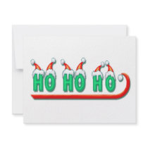 HO HO HO SLED by SHARON SHARPE invitations