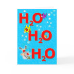 santa claus, christmas, christmas cards, swimming