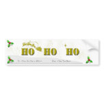 HO HO HO Wine Label Bumper Sticker