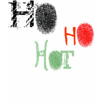 Ho Ho HOT Fingerprint T-shirt design by zooogle Ho Ho HOT Fingerprint T-shirt design