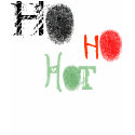 Ho Ho HOT Fingerprint T-shirt design by zooogle Ho Ho HOT Fingerprint T-shirt design