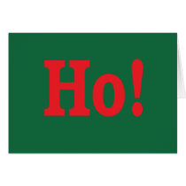 Ho! Holiday Card with sly wink cards