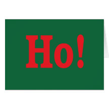 Ho! Holiday Card with sly wink