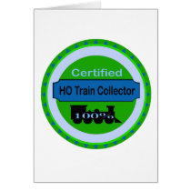 HO Train Collector Customizable Card