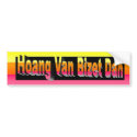Hoang Van Bizet Dan Stickers bumper stickers