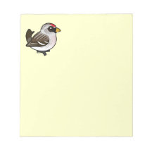 Hoary Redpoll Memo Pad