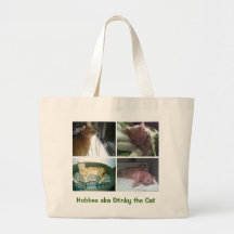 Hobbes aka Stinky the Cat Canvas Bag