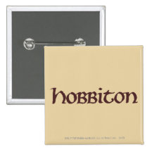 Hobbiton Name Solid Button