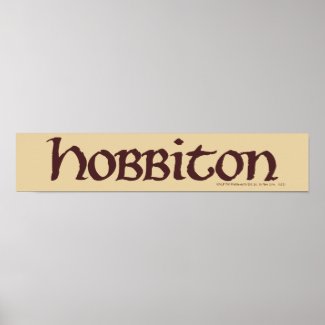 Hobbiton Name Solid Poster