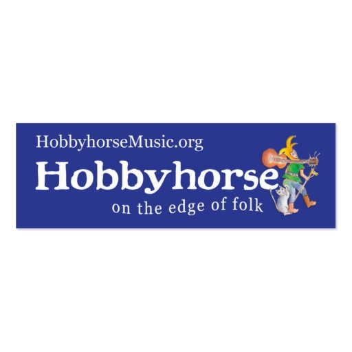 Hobbyhorse skinny business card (front side)