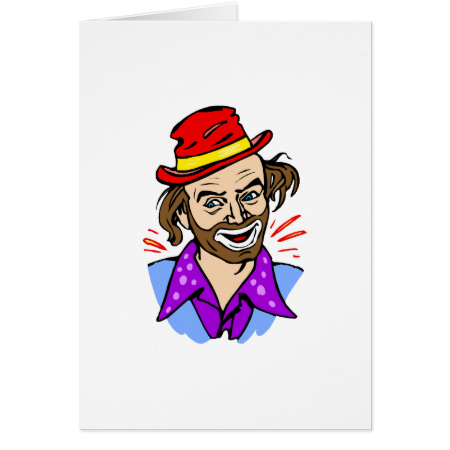 Hobo Clown Head Cards