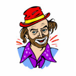 Hobo Clown Head Photo Cutouts