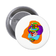 Hobo Clown Head Pins