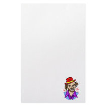 Hobo Clown Head Customized Stationery