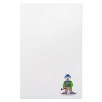 Hobo Clown Personalized Stationery