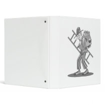 Hobo clown with ladder vinyl binders