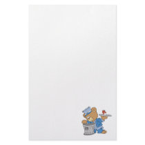 Hobo Teddy Bear Stationery Design